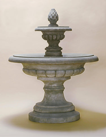 Fontana Grande Two-Tier Cast Stone Outdoor Garden Fountain – Classic Elegance in Motion